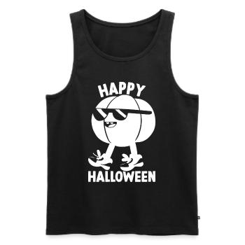Fête d’Halloween Halloween Citrouille Joyeux Halloween - Débardeur bio Premium Homme - noir - Devant - AI Model Male 178 light (178cm)