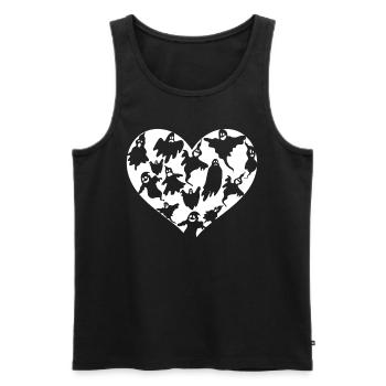 Halloween Party Halloween Ghosts Halloween Ghost H - Men's Premium Organic Tank Top - black - Front - AI Model Male 178 light (178cm)