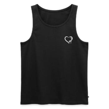 Giraffe Lover Giraffe Heart Giraffe - Men's Premium Organic Tank Top - black - Front - Michal (187cm)