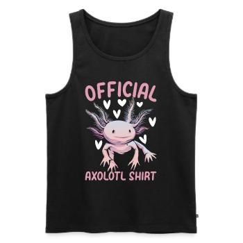 Axolotl Official Axolotl Shirt Axolotl Kawaii Axol - Männer Premium Bio Tank Top - Schwarz - Vorne - AI Model Male 178 light (178cm)
