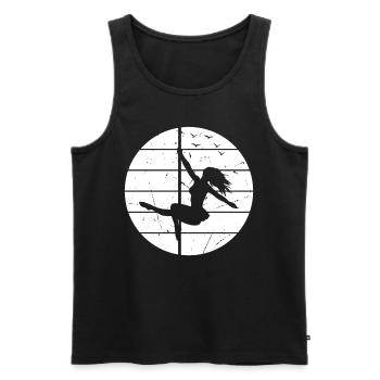 Pole Dance Girls Pole Dancing - Pole Dance - Männer Premium Bio Tank Top - Schwarz - Vorne - AI Model Male 178 light (178cm)