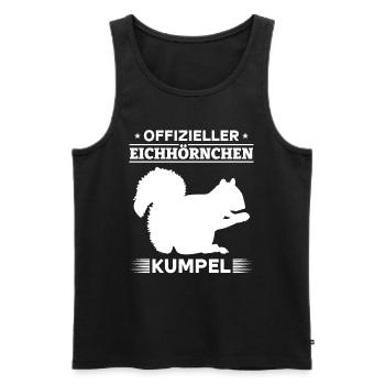 Eichhörnchen - Offizieller Eichhörnchen Kumpel - Männer Premium Bio Tank Top - Schwarz - Vorne - Michal (187cm)