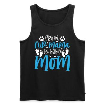 Pet Dog Mom Pregnancy Dog Mama - From Fur Mama To - Men's Premium Organic Tank Top - black - Front - Michal (187cm)