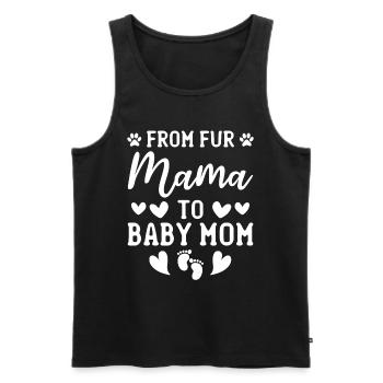 De Fur Mama à Bébé Maman Pet Dog Maman Grossesse Do - Débardeur bio Premium Homme - noir - Devant - Michal (187cm)
