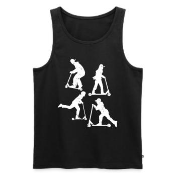 Scooter Tricks Stunt Scooter Stunts Boys Scooter - Männer Premium Bio Tank Top - Schwarz - Vorne - AI Model Male 178 light (178cm)