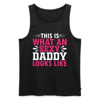 This Is What An Sexy Daddy Looks Like - Sexy Daddy - Men's Premium Organic Tank Top - black - Front - Michal (187cm)