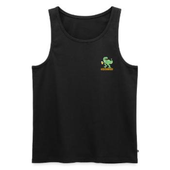 Bier Dino Bierkrug Bier Saurus Bier Dinosaurier - - Männer Premium Bio Tank Top - Schwarz - Vorne - Michal (187cm)