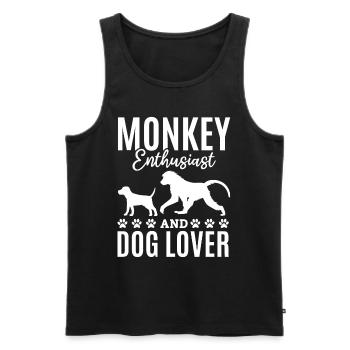 Orangutan Monkey Lover - Monkey Enthusiast And Dog - Männer Premium Bio Tank Top - Schwarz - Vorne - AI Model Male 178 light (178cm)