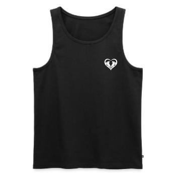 Perroquet Oiseau Amoureux Cœur Perroquet Oiseau Cockatiel Oiseau - Débardeur bio Premium Homme - noir - Devant - Michal (187cm)