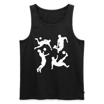 Playing Soccer Game Soccer Sports - Soccer Players - Men's Premium Organic Tank Top - black - Front - Michal (187cm)
