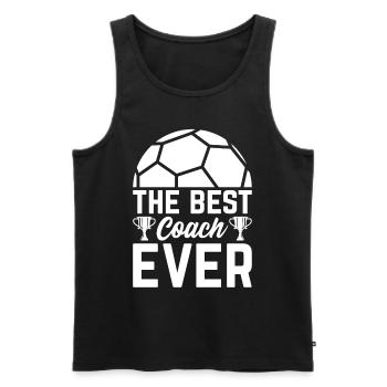 Le meilleur entraîneur de football de tous les temps - Soccer Trainer Soccer - Débardeur bio Premium Homme - noir - Devant - Michal (187cm)