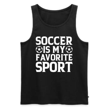 Soccer Is My Favorite Sport - Soccer Game Soccer P - Men's Premium Organic Tank Top - black - Front - Michal (187cm)