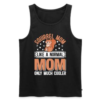 Écureuil Maman Écureuil Maman Comme une maman normale seulement M - Débardeur bio Premium Homme - noir - Devant - Michal (187cm)