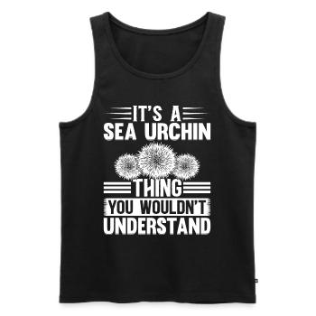 It's A Sea Urchin Thing - Sea Urchin Lover - Men's Premium Organic Tank Top - black - Front - AI Model Male 178 light (178cm)