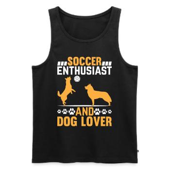 Soccer Player Cat Owner - Soccer Enthusiast And Ca - Männer Premium Bio Tank Top - Schwarz - Vorne - Michal (187cm)