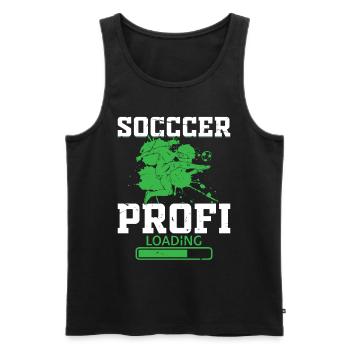 Soccer Pro Loading - Soccer Lover Soccer Player - Men's Premium Organic Tank Top - black - Front - Michal (187cm)