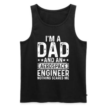 Space Travel Engineer - I'm A Dad And An Aerospace - Männer Premium Bio Tank Top - Schwarz - Vorne - Michal (187cm)