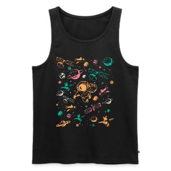 Space Travel Spaceship Aerospace Equipment Space A - Männer Premium Bio Tank Top - Schwarz - Vorne - AI Model Male 178 light (178cm)