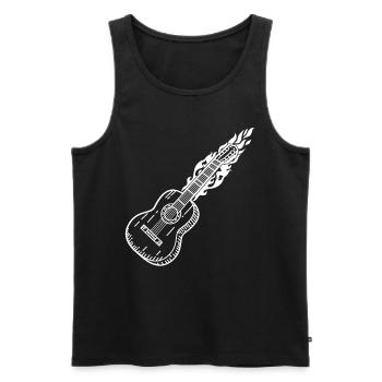 Guitar Musician Guitar Player Guitar Music Guitari - Männer Premium Bio Tank Top - Schwarz - Vorne - AI Model Male 178 light (178cm)