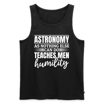 Astronomer Aerospace Space Travel Astronomy - Männer Premium Bio Tank Top - Schwarz - Vorne - Michal (187cm)