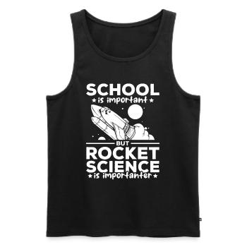 Space Travel Space Exploration Spaceship Rocket Sc - Männer Premium Bio Tank Top - Schwarz - Vorne - AI Model Male 178 light (178cm)