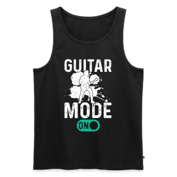 Guitariste Basse Guitariste Basse - Mode guitare activé - Débardeur bio Premium Homme - noir - Devant - Michal (187cm)