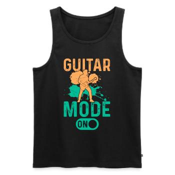 Weekend Mode On - Bass Guitar Player Bass Guitaris - Männer Premium Bio Tank Top - Schwarz - Vorne - Michal (187cm)