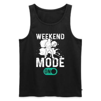 Bass Guitarist Bass Guitar Player - Weekend Mode O - Männer Premium Bio Tank Top - Schwarz - Vorne - Michal (187cm)