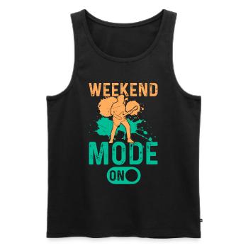 Guitar Mode On - Bass Guitar Player Bass Guitarist - Männer Premium Bio Tank Top - Schwarz - Vorne - Michal (187cm)