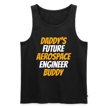 Aerospace Engineer - Daddy's Future Aerospace Engi - Männer Premium Bio Tank Top - Schwarz - Vorne - AI Model Male 178 light (178cm)