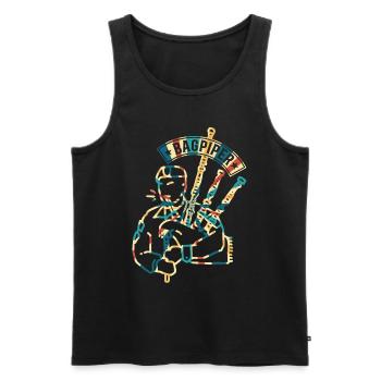 Bagpiper Bagpiping Hobby Bagpipe Music - Bagpipe P - Men's Premium Organic Tank Top - black - Front - Michal (187cm)