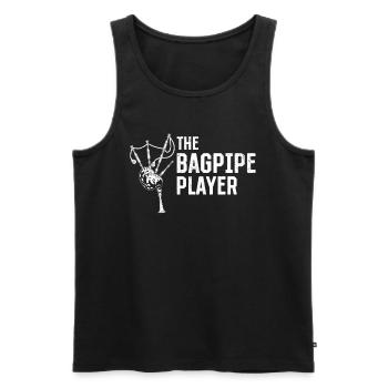 The Bagpipe Player - Bagpiper Bagpipe Player - Männer Premium Bio Tank Top - Schwarz - Vorne - AI Model Male 178 light (178cm)