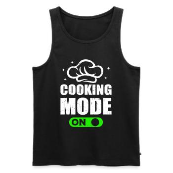 Cooking Mode On Cook Chef's Hat Kitchen Chef Cook - Männer Premium Bio Tank Top - Schwarz - Vorne - AI Model Male 178 light (178cm)