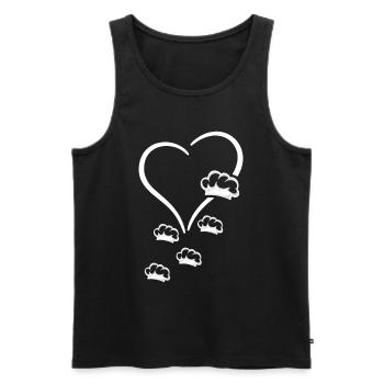 Chefs Design Chef's Hats In A Heart Chef Cook Chef - Männer Premium Bio Tank Top - Schwarz - Vorne - AI Model Male 178 light (178cm)