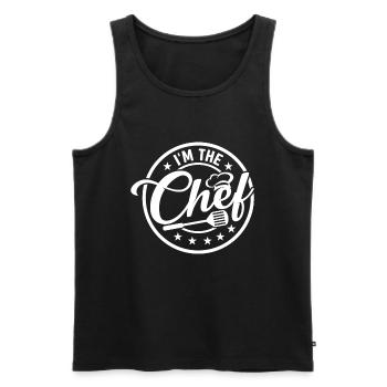 I'm The Chef Cook Chef Restaurant Food Cooking Hat - Männer Premium Bio Tank Top - Schwarz - Vorne - AI Model Male 178 light (178cm)