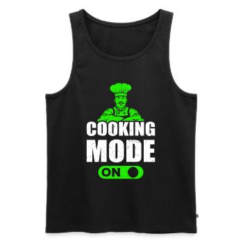 Cooking Mode On Cook Chef Kitchen Cooking Cook Che - Männer Premium Bio Tank Top - Schwarz - Vorne - Michal (187cm)