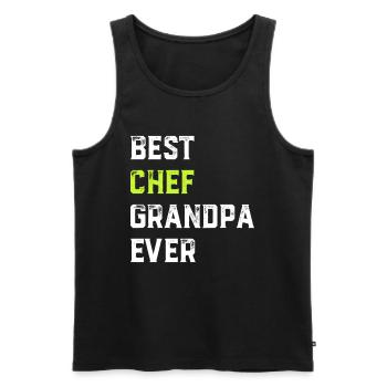 Best Chef Grandpa Ever Chef Cook Grandpa Best Old - Männer Premium Bio Tank Top - Schwarz - Vorne - AI Model Male 178 light (178cm)