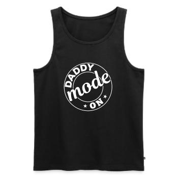 Daddy Father's Day Ideas - Daddy Mode On - Männer Premium Bio Tank Top - Schwarz - Vorne - AI Model Male 178 light (178cm)