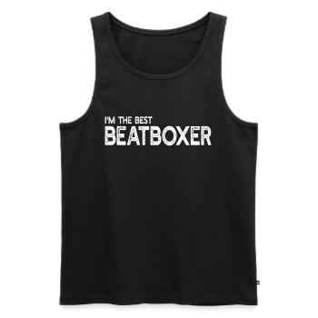 Beatboxing Beatbox - I'm The Best Beatboxer - Men's Premium Organic Tank Top - black - Front - AI Model Male 178 light (178cm)