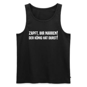 Zapft Ihr Narren Der König Hat Durst - Mallorca P - Männer Premium Bio Tank Top - Schwarz - Vorne - AI Model Male 178 light (178cm)