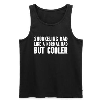 Snorkeling Dad Like A Normal Dad But Cooler - Dad - Männer Premium Bio Tank Top - Schwarz - Vorne - AI Model Male 178 light (178cm)