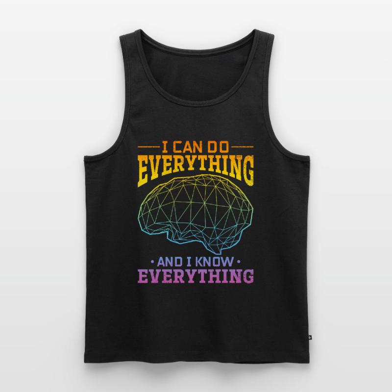 Artificial Intelligence Quotes Artificial Intellig Men's Premium Organic Tank Top