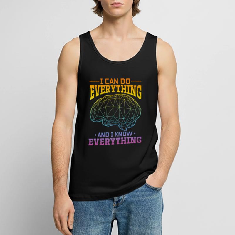 Artificial Intelligence Quotes Artificial Intellig Men's Premium Organic Tank Top