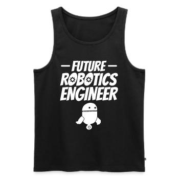 Future Robotics Engineer - Machine Learning AI Rob - Männer Premium Bio Tank Top - Schwarz - Vorne - AI Model Male 178 light (178cm)