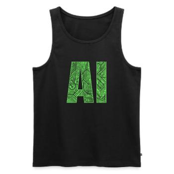 Ai Artificial Intelligence - Männer Premium Bio Tank Top - Schwarz - Vorne - AI Model Male 178 light (178cm)