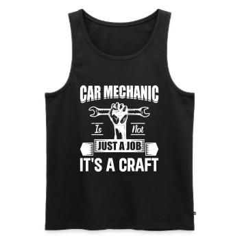 Mécanicien automobile - Mécanicien automobile n’est pas seulement un travail, c’est - Débardeur bio Premium Homme - noir - Devant - Michal (187cm)