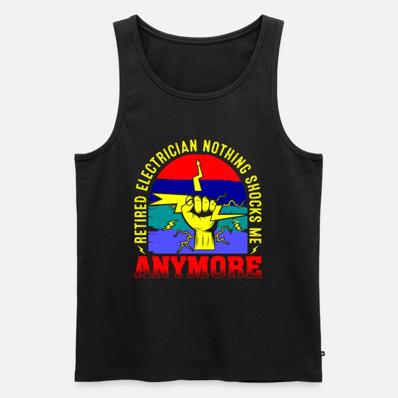 Elektriker Strommeister - Männer Premium Bio Tank Top - Schwarz