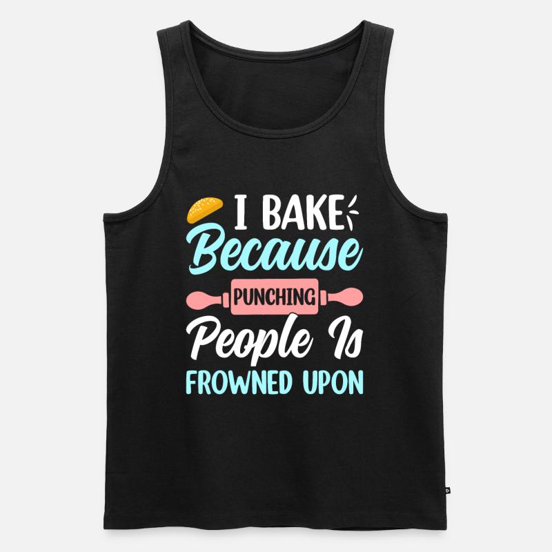 Cookie-Bäcker-Genuss Hobbybäcker - Männer Premium Bio Tank Top - Schwarz