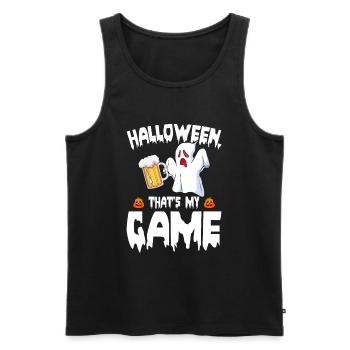 Halloween That's My Game - Halloween Ghost Hallowe - Men's Premium Organic Tank Top - black - Front - Michal (187cm)