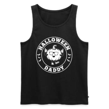 Halloween Daddy Halloween Pumpkin Dad Halloween - Men's Premium Organic Tank Top - black - Front - Michal (187cm)